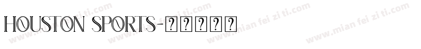 houston sports字体转换